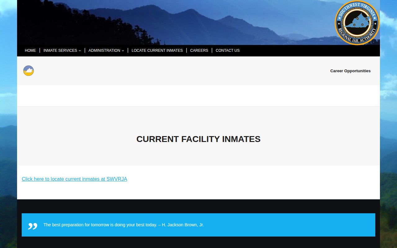 Dickenson County SWVRJA current custody search for release verification